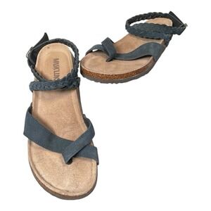 Muk Luks Women's Estelle Sandals Black And Brown US Size 8.5